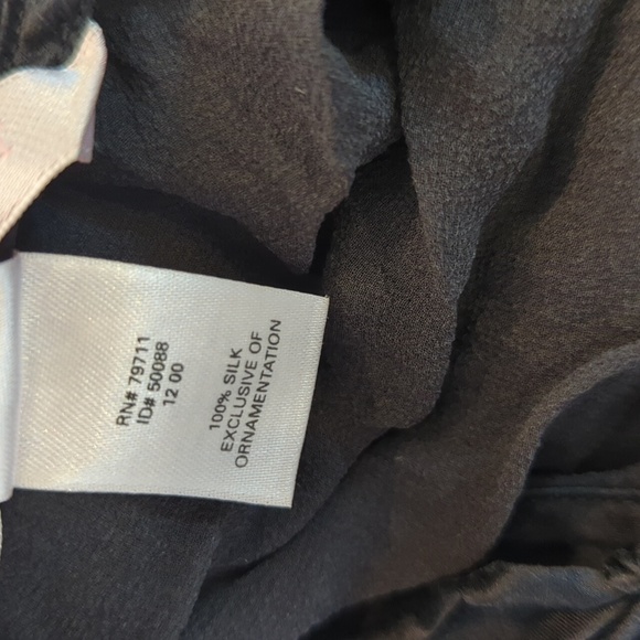 Y2K Victoria's Secret Black Strap Silk Collection Slip Mini Dress Beaded Vtg Y2K - Picture 10 of 11